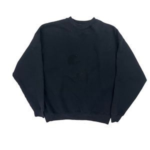 1990s Black Blank Crewneck